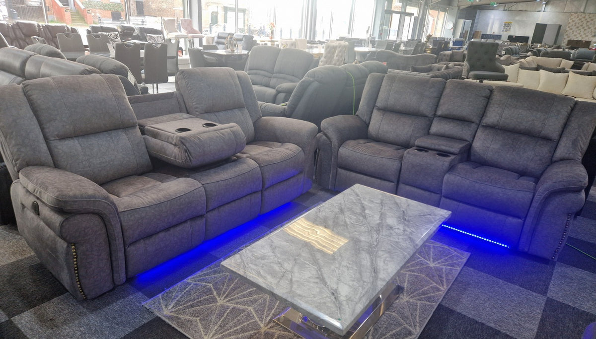 Berlin 3+2 Electric Recliner Sofa Set – view 3
