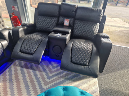 Florida 3+2 Black Electric Recliner Sofa Set – view 18
