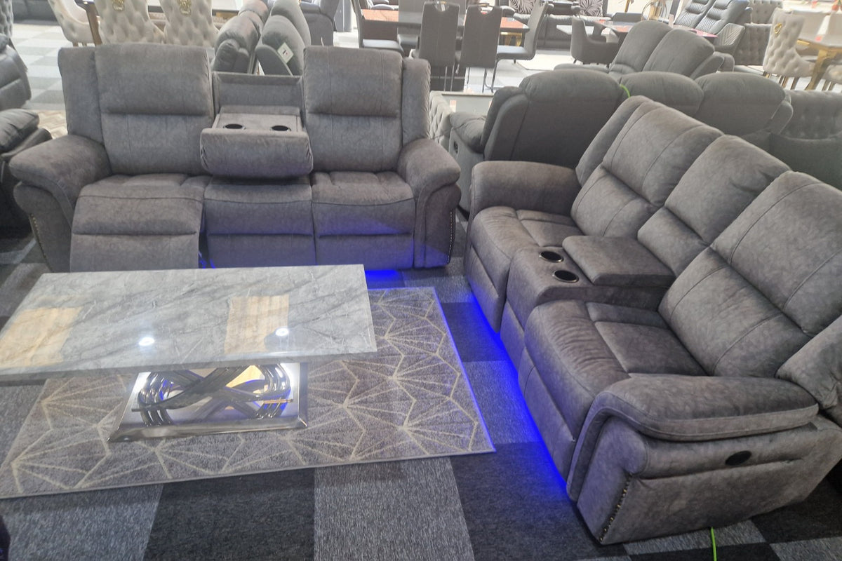 Berlin 3+2 Electric Recliner Sofa Set – view 5