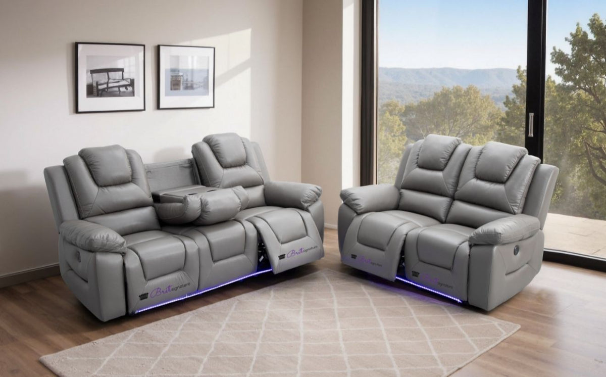 Oxford 3+2 Electric Recliner Sofa Set – view 4