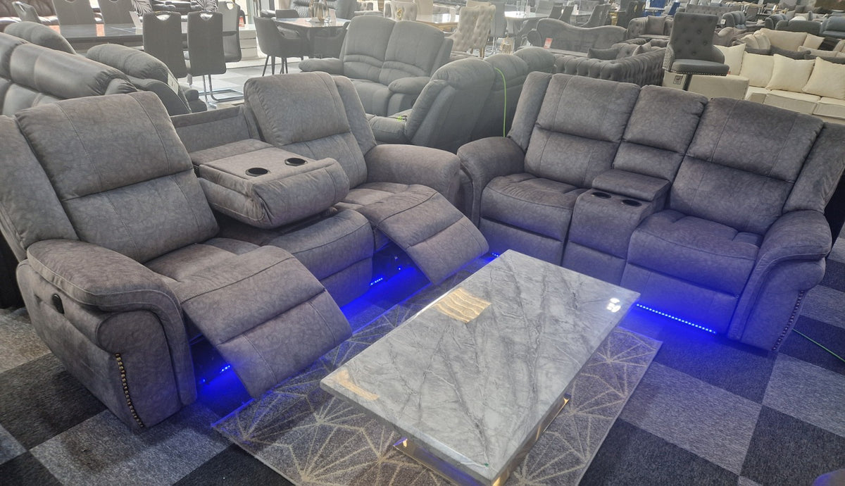 Berlin 3+2 Electric Recliner Sofa Set – view 7