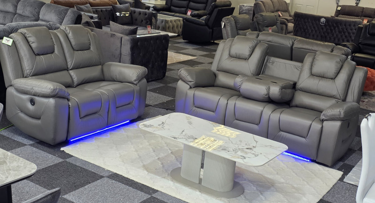 Oxford 3+2 Electric Recliner Sofa Set – view 2
