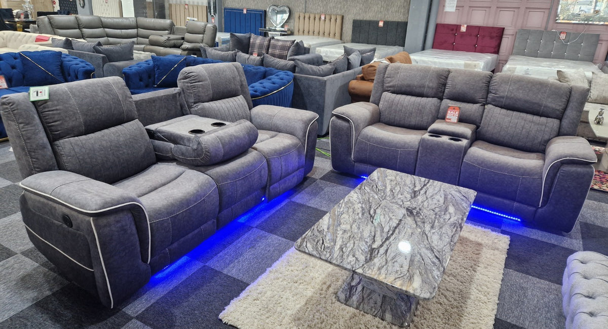 Hannah 3+2 Electric Recliner Sofa Set – view 9