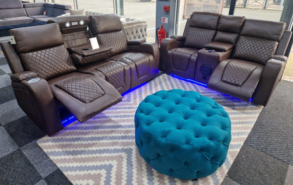 Florida 3+2 Brown Electric Recliner Sofa Set – view 7