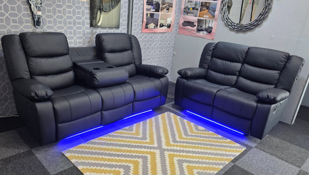 Roma 3+2 Electric Recliner Sofa Set – view 7