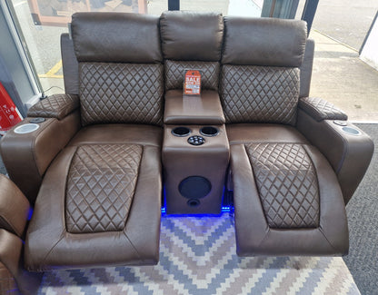 Florida 3+2 Brown Electric Recliner Sofa Set – view 17