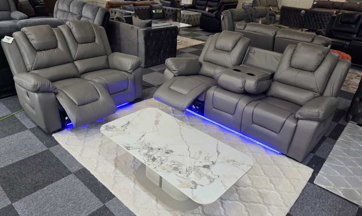 Oxford 3+2 Electric Recliner Sofa Set – view 11