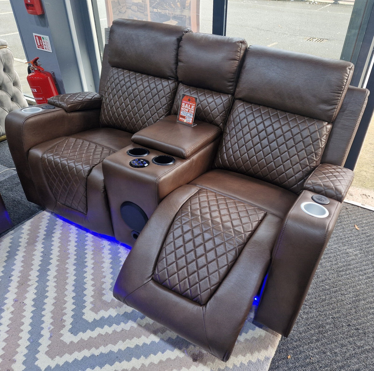 Florida 3+2 Brown Electric Recliner Sofa Set – view 15
