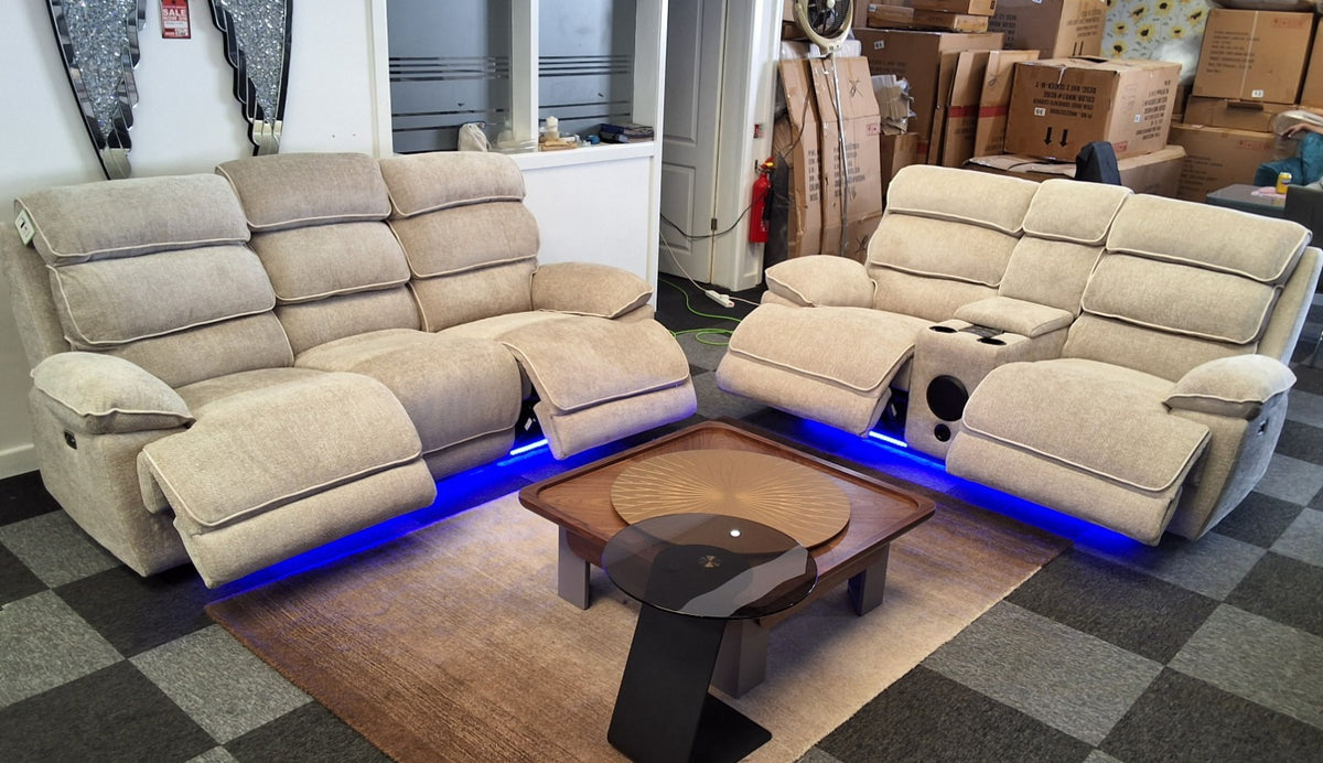 Lakeland Music 3+2 Electric Recliner Sofa Set – view 3