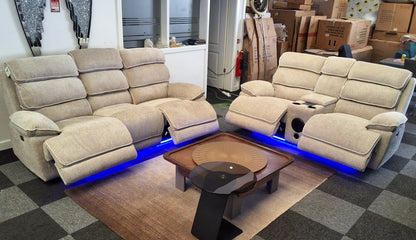 Lakeland Music 3+2 Electric Recliner Sofa Set – view 3