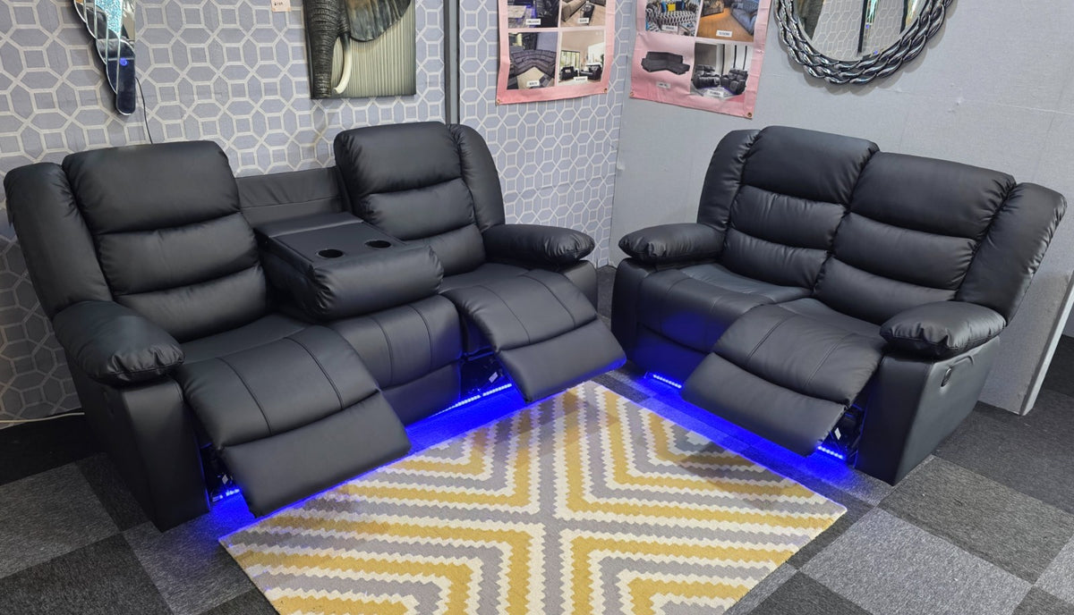 Roma 3+2 Electric Recliner Sofa Set – view 5
