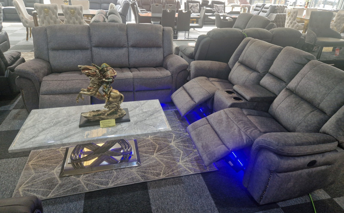 Berlin 3+2 Electric Recliner Sofa Set – view 8