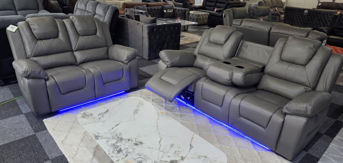 Oxford 3+2 Electric Recliner Sofa Set – view 12