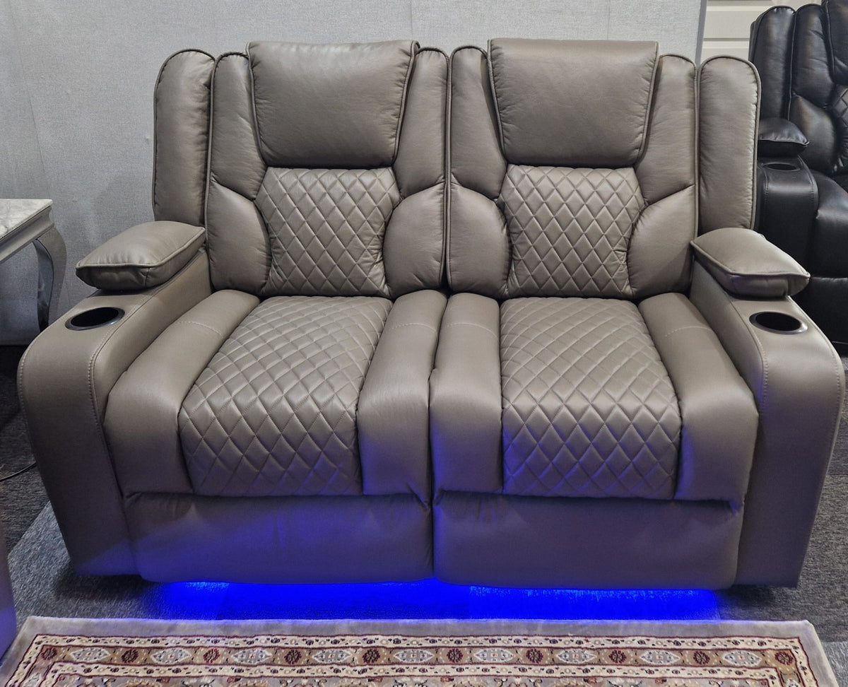 Orlando 3+2 Grey Electric Recliner Sofa Set – view 13