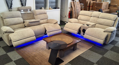 Lakeland Music 3+2 Electric Recliner Sofa Set – view 6