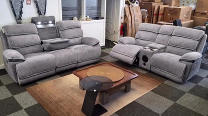Lakeland Music 3+2 Electric Recliner Sofa Set – view 3