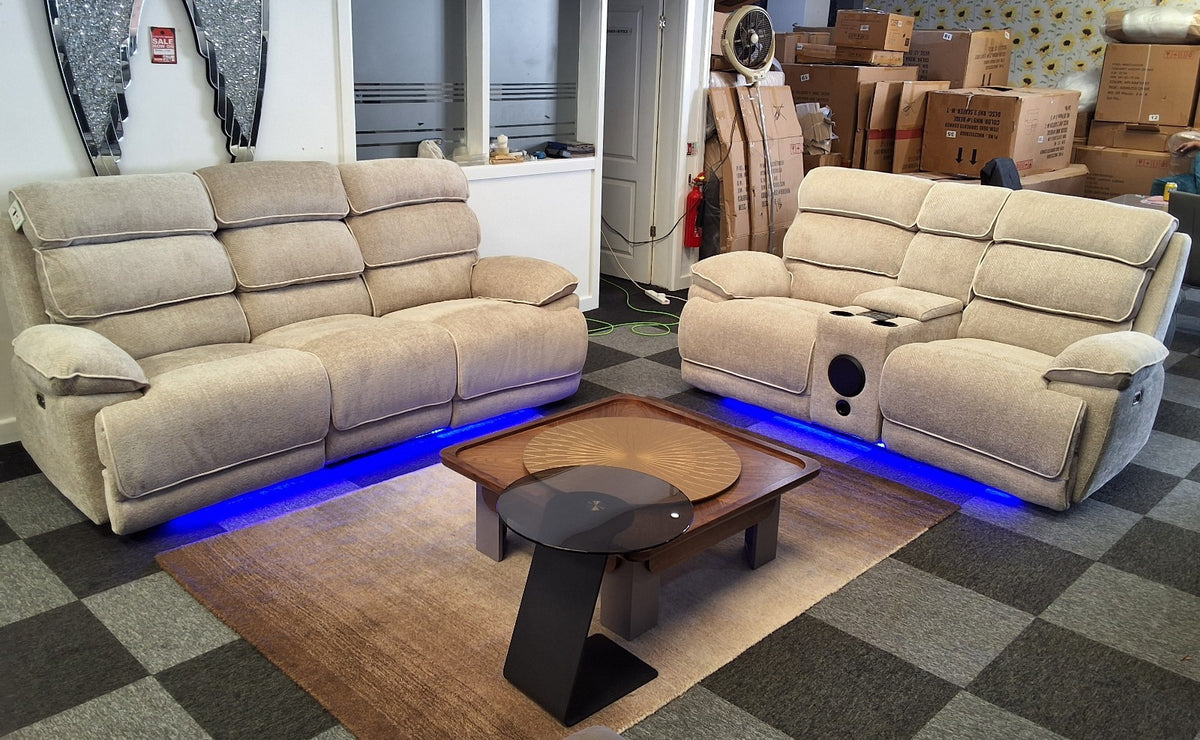 Lakeland Music 3+2 Electric Recliner Sofa Set – view 5
