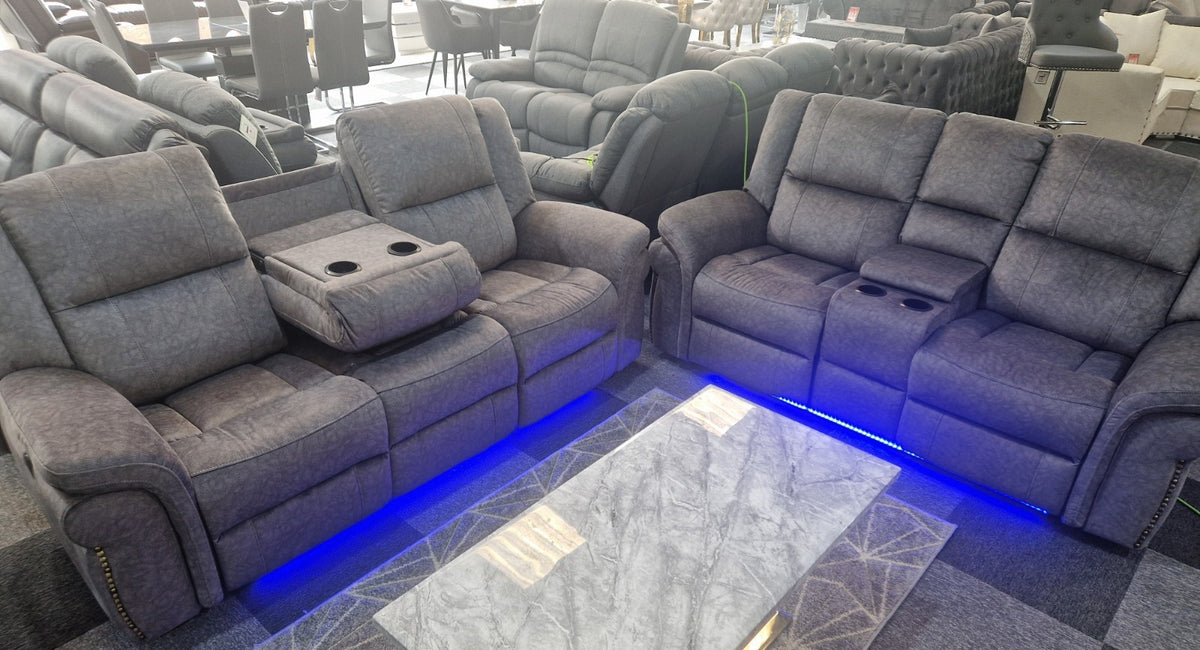 Berlin 3+2 Electric Recliner Sofa Set – view 2