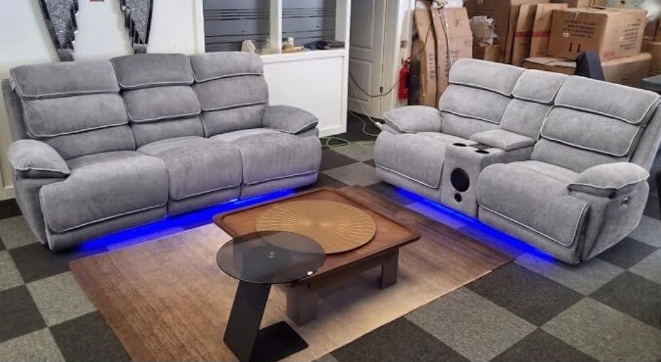 Lakeland Music 3+2 Electric Recliner Sofa Set – view 2