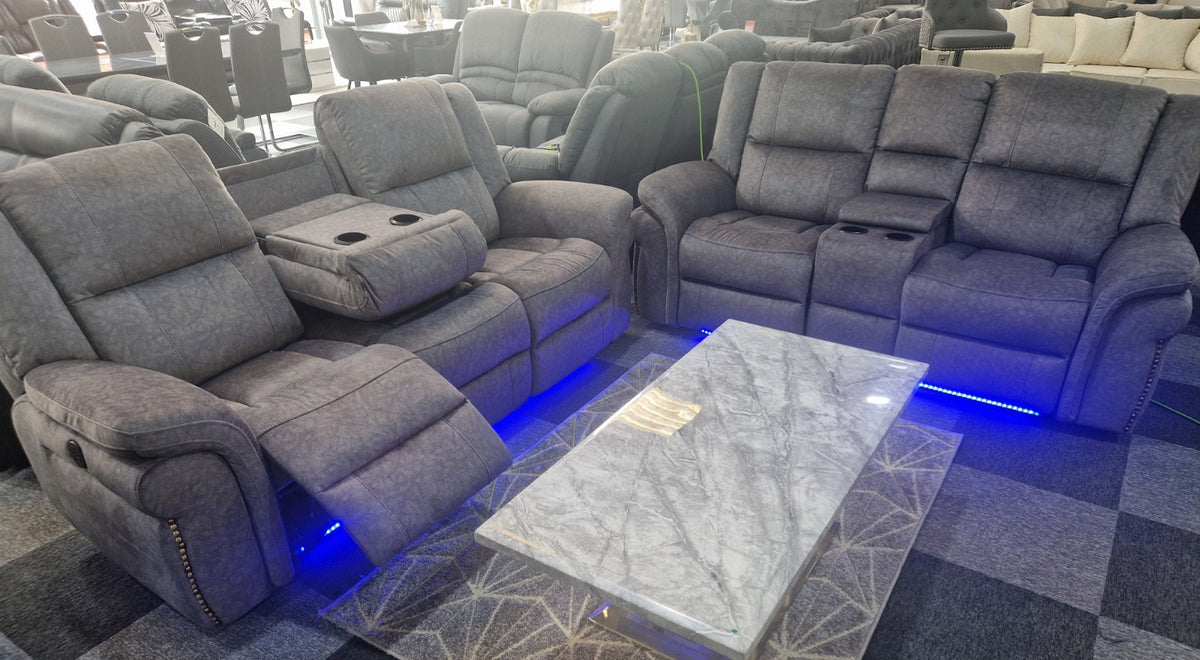 Berlin 3+2 Electric Recliner Sofa Set – view 6