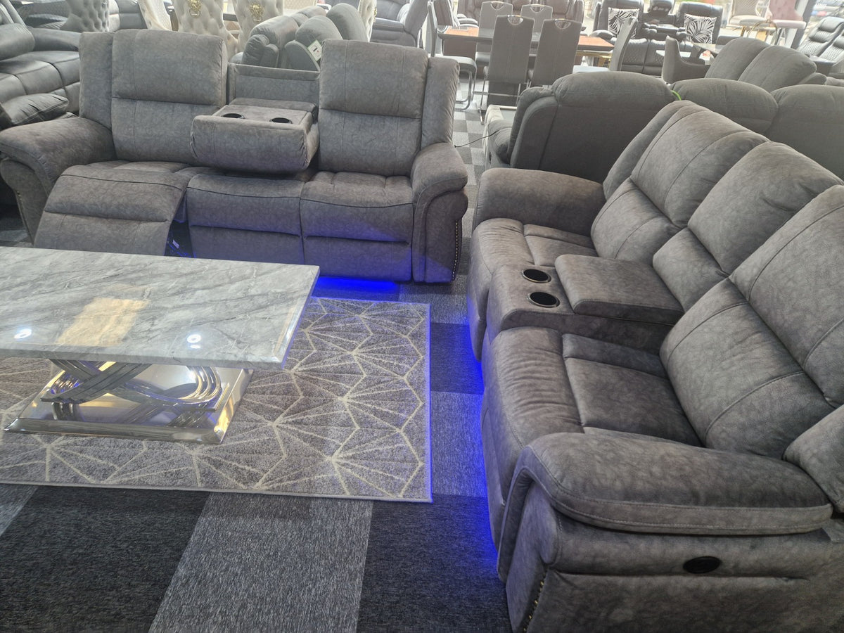 Berlin 3+2 Electric Recliner Sofa Set – view 14