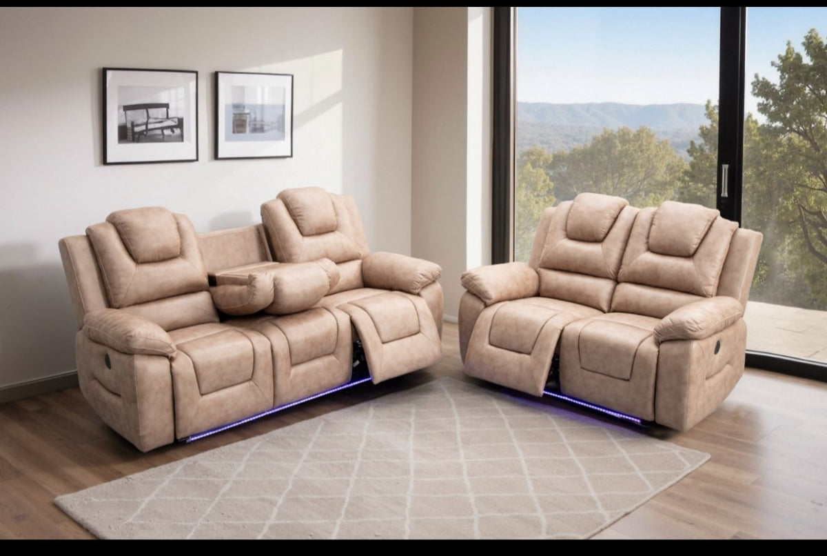 Oxford 3+2 Electric Recliner Sofa Set – view 6