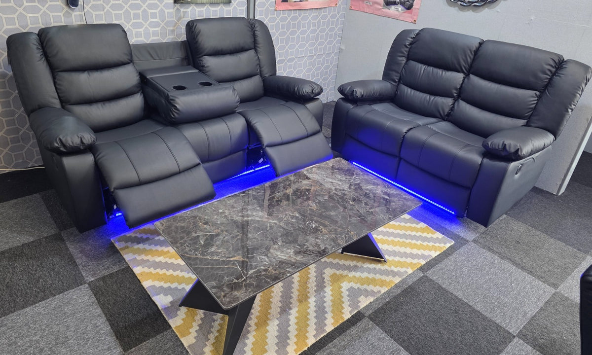 Roma 3+2 Electric Recliner Sofa Set – view 10