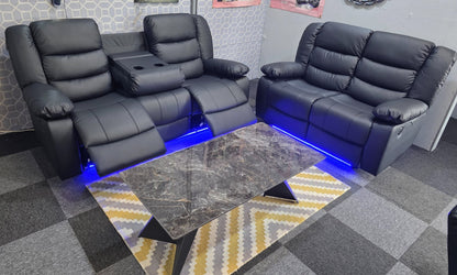 Roma 3+2 Electric Recliner Sofa Set – view 10