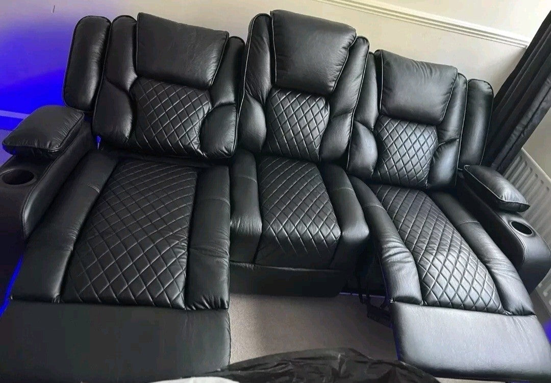Orlando 3 Seater Electric Recliner Sofa – view 4