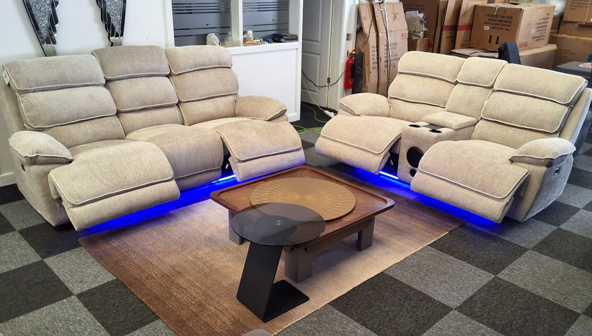 Lakeland Music 3+2 Electric Recliner Sofa Set – view 4