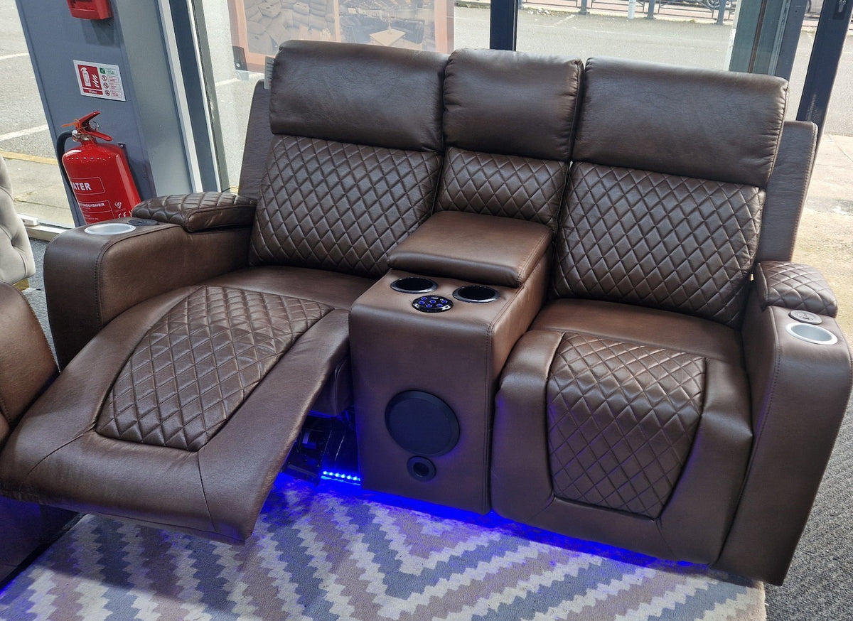 Florida 3+2 Brown Electric Recliner Sofa Set – view 11